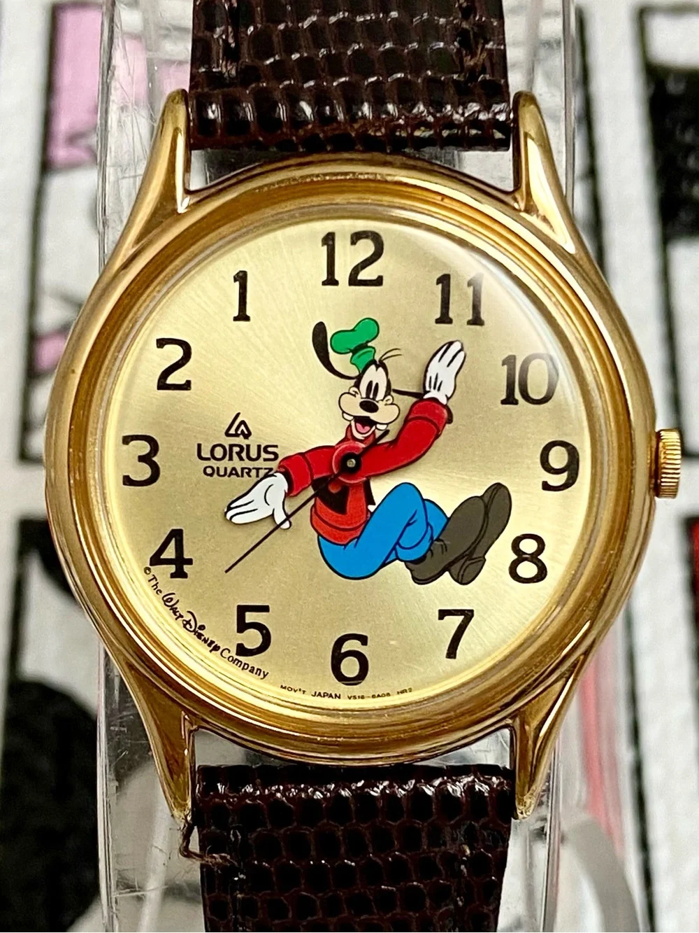 Vintage Disney X Lorus by Seiko Backwards Running Goofy Watch